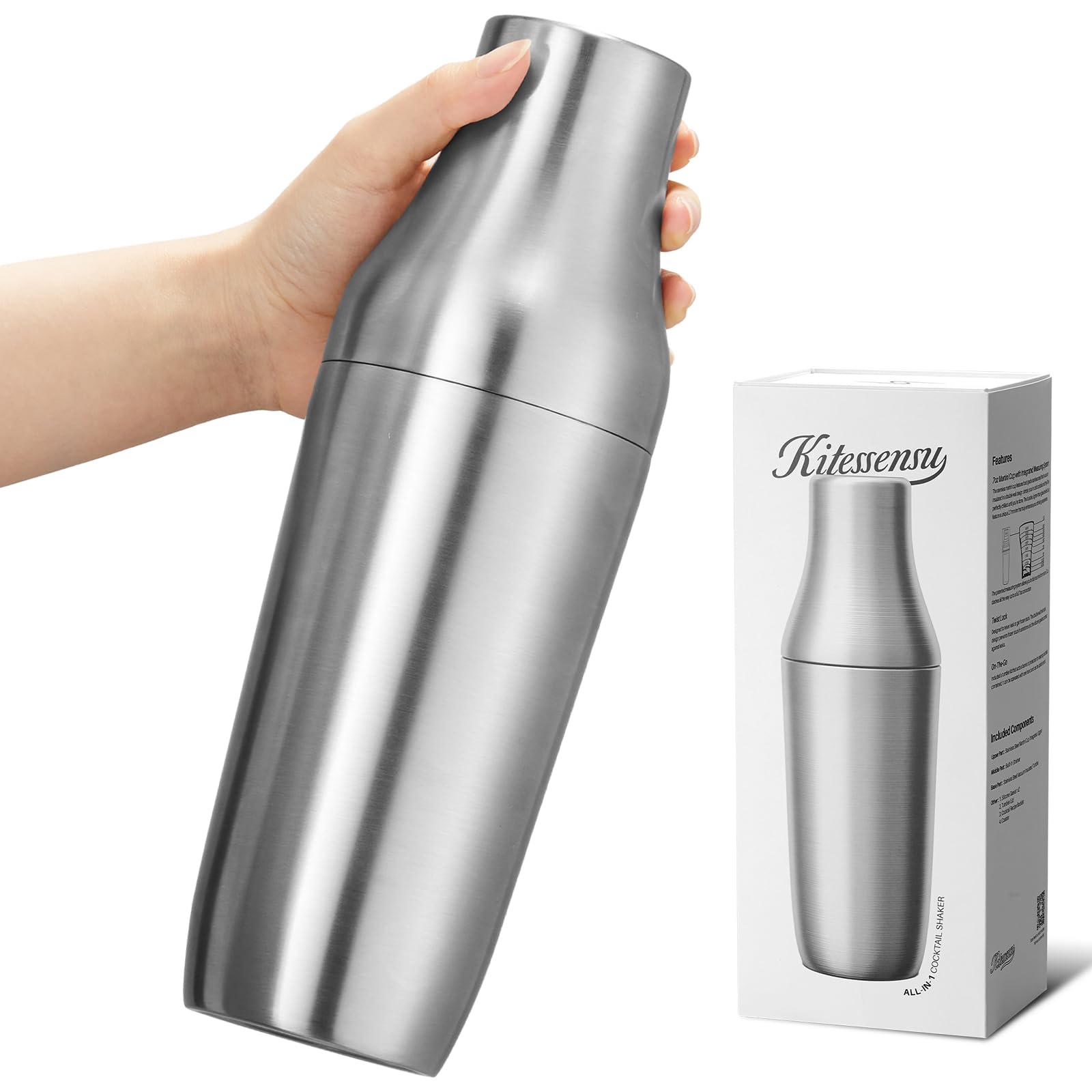 Kitessensu Hybrid Cocktail Shaker | Vacuum Insulated Stainless Steel | Cocktail Enthusiasts | House PARTying & Bartendin
